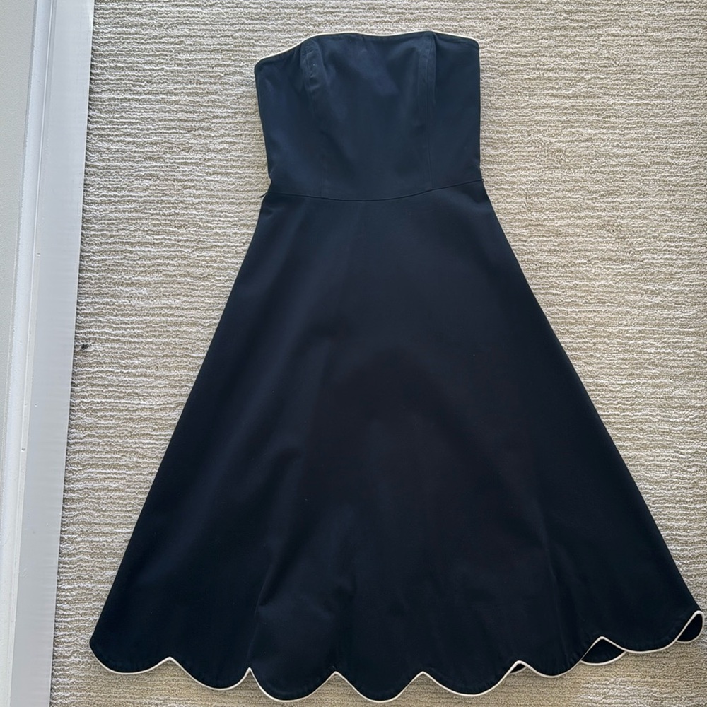 White House Black Market strapless midi dress